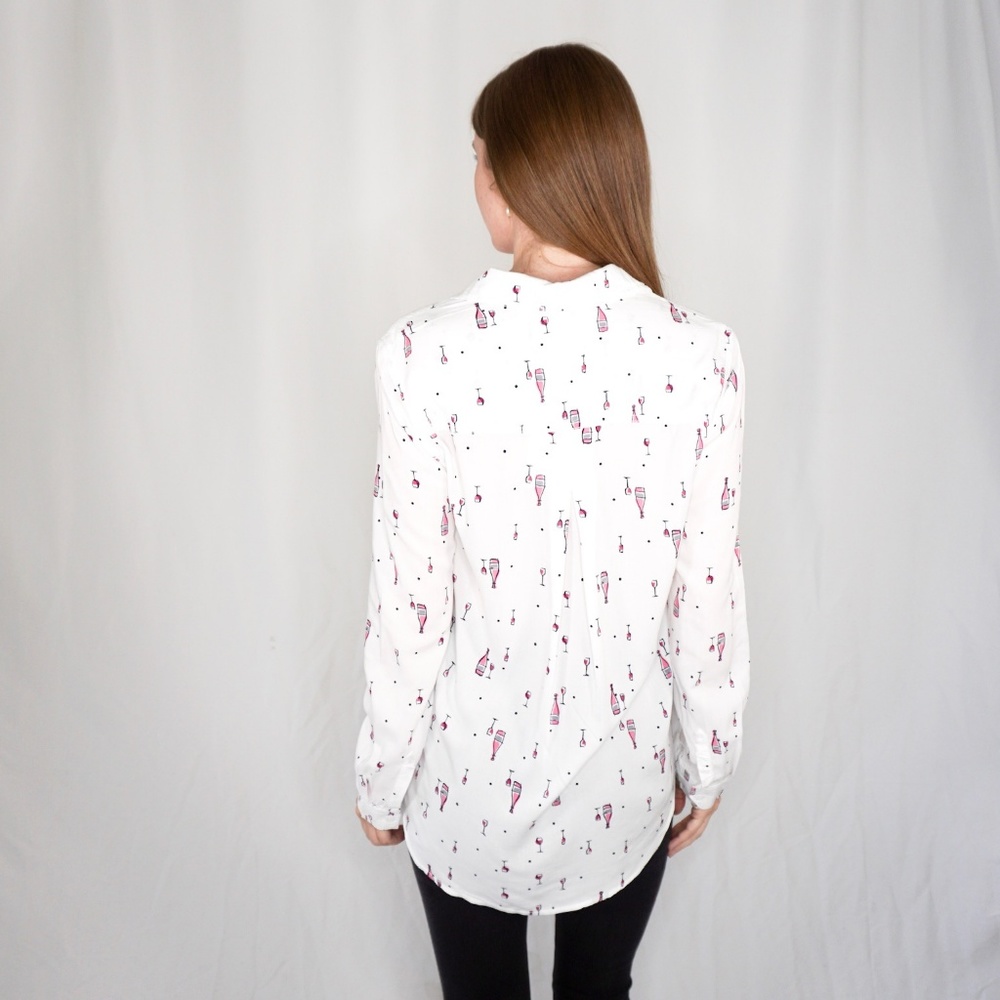 Rosé Wine Cheers BEACHLUNCHLOUNGE White Shirt BTQ - Picture 7 of 8